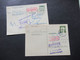 BRD 1971 / 72 Ganzsachen Stempel Polch Und Roter Ra1 Nachgebühr 2 Verschiedene Stp. Annahme Wegen Nachgebühr Verweigert - Postales - Usados