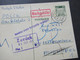 Delcampe - BRD 1971 / 72 Ganzsachen Stempel Polch Und Roter Ra1 Nachgebühr 2 Verschiedene Stp. Annahme Wegen Nachgebühr Verweigert - Postkarten - Gebraucht