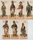 Lot - 7 Chromos Chocolat Lombart - Thème Militaria - Série Gloires Et Costumes Militaires - A Découper - Lombart