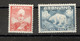 GREENLAND - MNH SET - King Christian X And Polar Bear-1946.  (E) - Unused Stamps