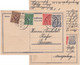DR-Infla - 3/3 M. Postreiter Ganzsache Doppelkarte+Zusatz Hauzenberg Passau 1923 - Covers & Documents