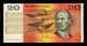 Australia 20 Dollars 1974-1994 Pick 46d BC/MBC F/VF - 1974-94 Australia Reserve Bank (papier)
