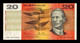 Australia 20 Dollars 1974-1994 Pick 46d BC/MBC F/VF - 1974-94 Australia Reserve Bank (Banknoten Aus Papier)