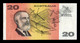 Australia 20 Dollars 1974-1994 Pick 46e BC/MBC F/VF - 1974-94 Australia Reserve Bank (papier)