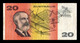 Australia 20 Dollars 1974-1994 Pick 46e BC/MBC F/VF - 1974-94 Australia Reserve Bank (papier)