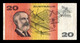 Australia 20 Dollars 1974-1994 Pick 46e BC/MBC F/VF - 1974-94 Australia Reserve Bank (Banknoten Aus Papier)