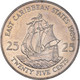 Monnaie, Etats Des Caraibes Orientales, Elizabeth II, 25 Cents, 1989, SPL - Caraïbes Orientales (Etats Des)