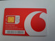 NETHERLANDS  GSM /  SIM CARD /  PROVIDER ; VODAFONE RED DIFF CHIP      /   MINT  CARD  ** 11418** - öffentlich