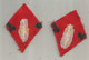 Militaria , écusson Tissu, LOT DE 2 , 2 Scans - Patches