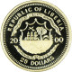 Monnaie, Libéria, Jules César, 25 Dollars, 2000, American Mint, FDC, Or - Liberia