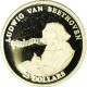 Monnaie, Libéria, Beethoven, 25 Dollars, 2001, American Mint, FDC, Or - Liberia