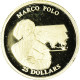 Monnaie, Libéria, Marco Polo, 25 Dollars, 2001, American Mint, FDC, Or - Liberia