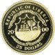 Monnaie, Libéria, Christophe Colomb, 25 Dollars, 2000, American Mint, FDC, Or - Liberia