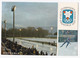 Jeux Olympique 1968 Grenoble CPA 1e Jour . Anneau De Vitesse , Avec 5 Timbres. - Grenoble