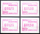 1999 Argentina Argentinien ATM 3 / First Postal Rate Set From 23.03.1999 MNH / FRAMA Automatenmarken Automatici - Franking Labels