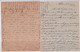 1940/41 - 2 CARTES-LETTRE ENTIER MERCURE - UNE READRESSEE ANNULATION LINEAIRE + MECA PARIS RARE - COULEURS DIFFERENTES ! - Kaartbrieven