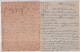 1940/41 - 2 CARTES-LETTRE ENTIER MERCURE - UNE READRESSEE ANNULATION LINEAIRE + MECA PARIS RARE - COULEURS DIFFERENTES ! - Cartoline-lettere