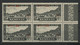 N° 191 Neuf ** Bloc De Quatre Avec VARIETE DE SURCHARGES DEPLACEES VERS LE HAUT, TB, Voir Suite - Unused Stamps