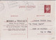 1943 - CARTE ENTIER PETAIN REPIQUEE De MODES ET TRAVAUX à PARIS - DOUBLE MECA "SECOURS NATIONAL" - Bijgewerkte Postkaarten  (voor 1995)