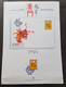 Macau Macao Year Of The Dragon 1988 Chinese Lunar Zodiac (stamp On Info Sheet) - Cartas & Documentos