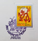 Macau Macao Year Of The Dragon 1988 Chinese Lunar Zodiac (stamp On Info Sheet) - Lettres & Documents