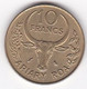 Madagascar 10 Francs 1989 , En Bronze Aluminium , KM# 11, Sup/XF - Madagaskar