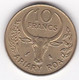 Madagascar 10 Francs 1989 , En Bronze Aluminium , KM# 11, Sup/XF - Madagascar
