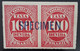 Brazil 1890 Postage Due RHM-T4 Pair Of Stamp 100 Réis ABN Issue Overprint Specimen Mint - Postage Due