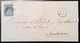 MORGES 1856 SELTENE ZNr 23F LUXUS MIT ABART Strubel Brief>Lausanne Attest Hermann (Schweiz 1854 Lettre Suisse VD Cert - Lettres & Documents