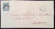 MORGES 1856 SELTENE ZNr 23F LUXUS MIT ABART Strubel Brief>Lausanne Attest Hermann (Schweiz 1854 Lettre Suisse VD Cert - Briefe U. Dokumente