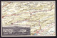 1912 Gelaufene AK: Landkarte, Tavannes Mit Arsenaux. Bahnstempel. - Tavannes