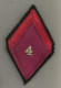 Militaria ,écusson Tissu Du 4 éme, Grade, 2 Scans - Blazoenen (textiel)