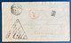 Lettre 1878 Càd Nlle CALEDONIE NOUMEA Triangle AFFRANCHI EN NUMERAIRE FAUTE DE TIMBRES COLONIAUX Pour Bordeaux Rare - Cartas & Documentos