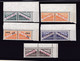 1956 San Marino Saint Marin PACCHI POSTALI FILIGRANA STELLE Serie Di 5v. (37/41)  MNH** Parcel Post - Pacchi Postali