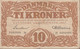 1937. DANMARK. DANMARKS NATIONALBANK 10 KRONER. Folds.  - JF429813 - Denemarken