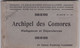 ARCHIPEL  DES  COMORES  --  TRES RARE Carnet De 20 Cpa - Mayotte