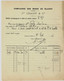 LETTRE DE VOITURE TRANSPORT FLUVIAL  Par Bateau 1897 COMPAGNIE DES MINES DE BLANZY Jules Chagot Montceau Les Mines Saône - 1800 – 1899