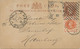 GB 1889 Superb QV ½d Brown Postal Stationery Postcard Uprated With Jubilee ½d Orange Tied By Rare HOSTER EXPERIMENTAL - Covers & Documents