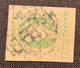 1867 VERY RARE GOTHIC "MEXICO" OVERPRINT 8R GREEN, Sc. 41 4000 USD VF Used Cert Pascal Scheller (Mexique Yvert 38 RRR ! - Mexico