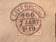 Timbre Grande-Bretagne - Reine Victoria - 1883 - 3p - Violet Sur Fragment Oblitéré Liverpool 7/01/1887 - Briefe U. Dokumente