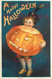 258489-Halloween, IAP No 978-4, Ellen Clapsaddle, Boy Holding Large Jack O Lantern - Halloween