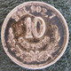 Variété Over Date,  10 Centavos 1891 (1 Sur 0) . Zs Zacatecas . Argent. Rare - Mexique