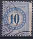 Portomarke Zumst. 10 / Michel 10 - Typ 2 N - Verschobene Zähnung - Strafportzegels