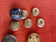 Delcampe - 10 Boutons Ancre Marine - Buttons