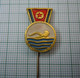 Swimming Sport KOREA Communist Propaganda Vintage Pin Badge (m457) - Zwemmen