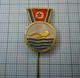Swimming Sport KOREA Communist Propaganda Vintage Pin Badge (m457) - Swimming