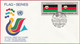 FDC - Enveloppe - Nations Unies - (New-York) (18-9-87) - Flag-Series - Afghanistan (2) (Recto-Verso) - Lettres & Documents