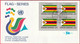 FDC - Enveloppe - Nations Unies - (New-York) (18-9-87) - Flag-Series - Zimbabwe (1) (Recto-Verso) - Covers & Documents