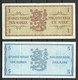 FINLAND FINNLAND 1963 - 1 & 5 Markkaa Bank Notes Banknoten - Finnland