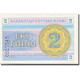 Billet, Kazakhstan, 2 Tyin, 1993-1998, 1993, KM:2b, NEUF - Kazakhstan